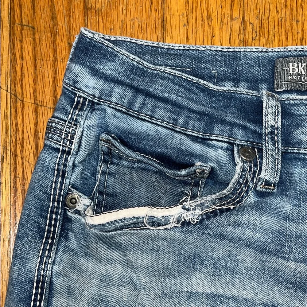 BKE Jake Bootleg  Men's Blue Denim Distressed Jeans - Size 31